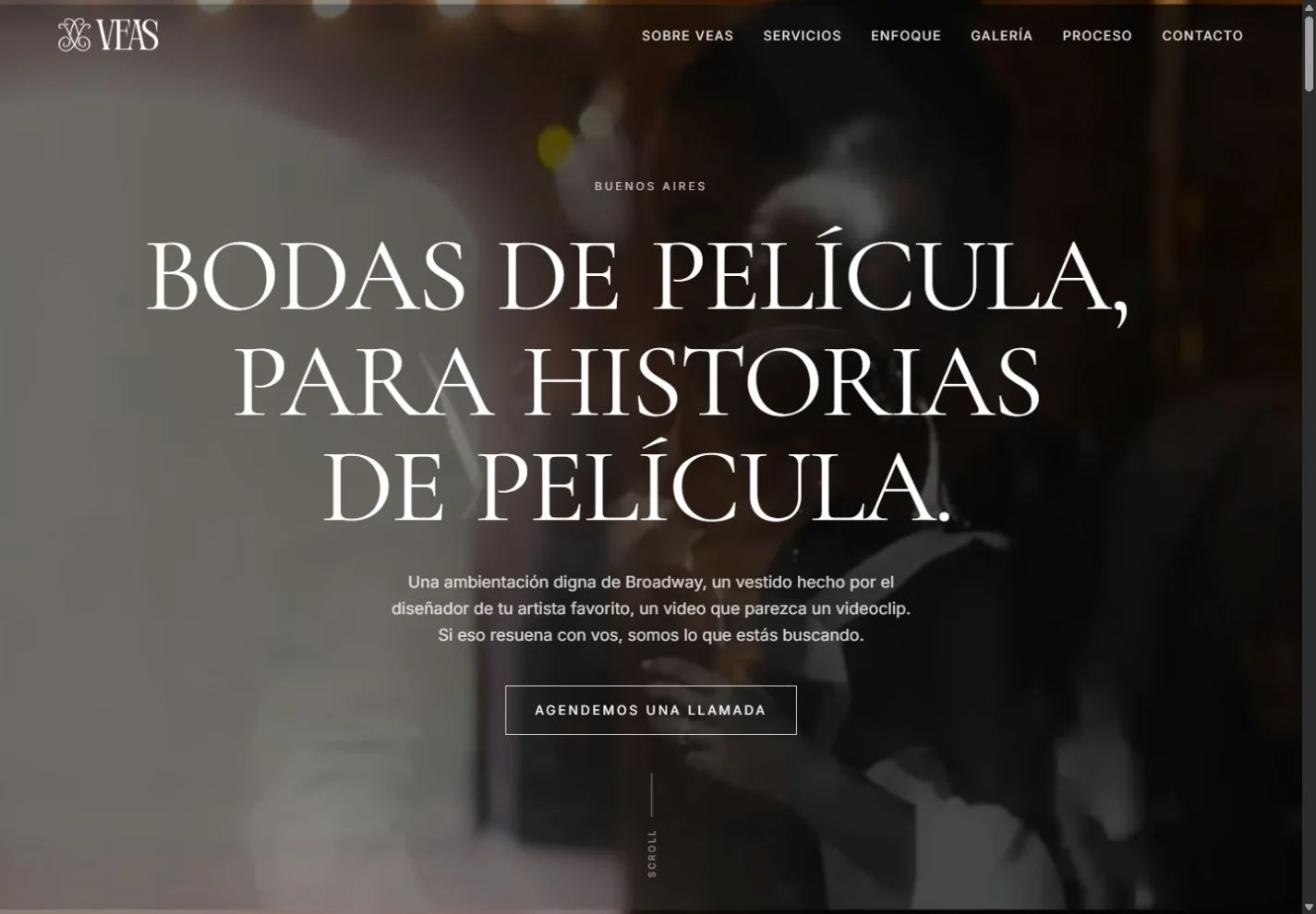 Presentación actual de Veas para bodas y eventos